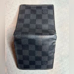 Louis Vuitton Mens Damier Graphite Marco Wallet Flawed